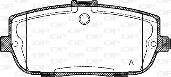 Open Parts BPA1190.01 - Гальмівні колодки, дискові гальма autozip.com.ua