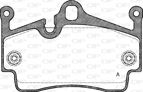 Open Parts BPA1191.00 - Гальмівні колодки, дискові гальма autozip.com.ua