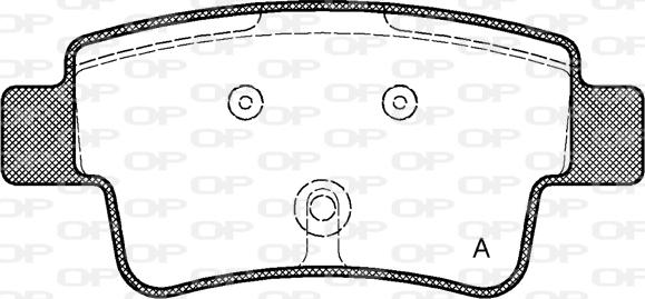 Open Parts BPA1198.00 - Гальмівні колодки, дискові гальма autozip.com.ua