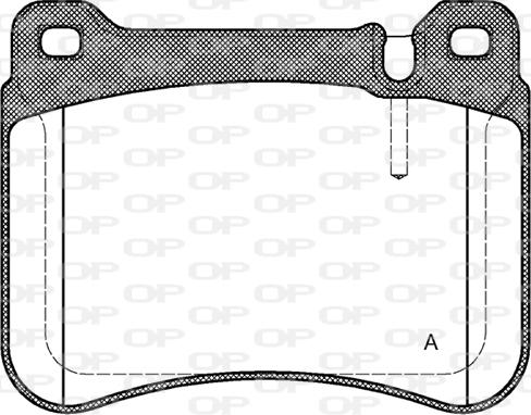 Open Parts BPA1193.00 - Гальмівні колодки, дискові гальма autozip.com.ua