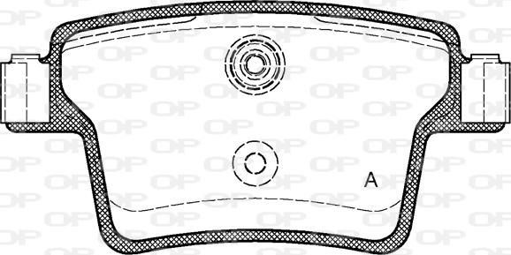 Open Parts BPA1149.10 - Гальмівні колодки, дискові гальма autozip.com.ua