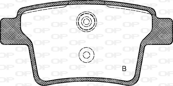 Open Parts BPA1149.10 - Гальмівні колодки, дискові гальма autozip.com.ua