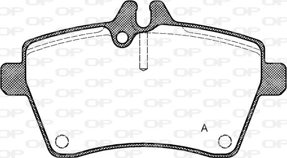 Open Parts BPA1144.00 - Гальмівні колодки, дискові гальма autozip.com.ua