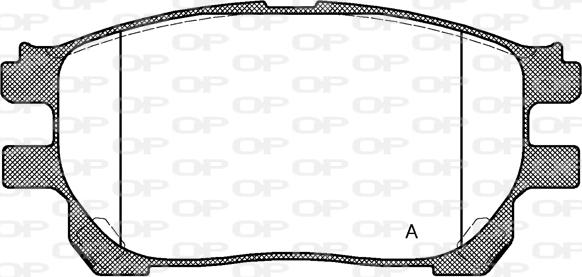 Open Parts BPA1143.00 - Гальмівні колодки, дискові гальма autozip.com.ua