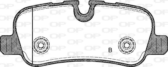 Open Parts BPA1159.00 - Гальмівні колодки, дискові гальма autozip.com.ua