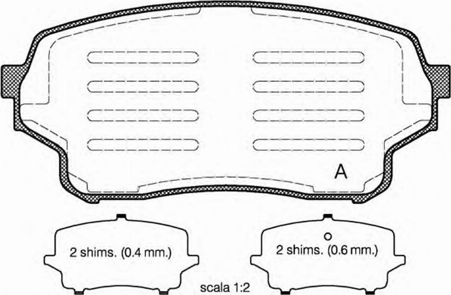 Open Parts BPA1166.01 - Гальмівні колодки, дискові гальма autozip.com.ua