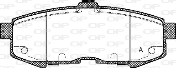 Open Parts BPA1160.00 - Гальмівні колодки, дискові гальма autozip.com.ua