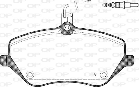 Open Parts BPA1101.04 - Гальмівні колодки, дискові гальма autozip.com.ua