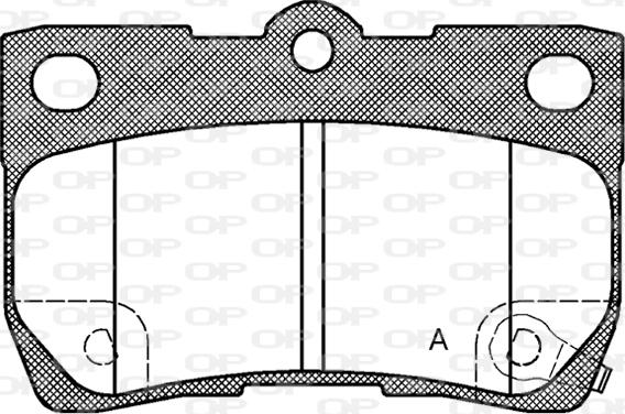 Open Parts BPA1181.02 - Гальмівні колодки, дискові гальма autozip.com.ua