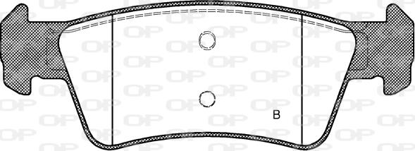 Open Parts BPA1187.01 - Гальмівні колодки, дискові гальма autozip.com.ua