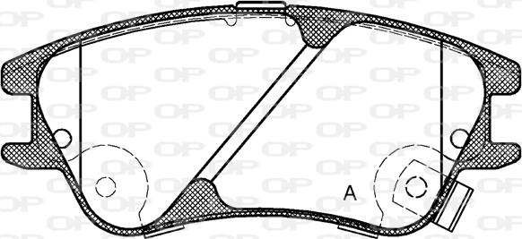 Open Parts BPA1139.02 - Гальмівні колодки, дискові гальма autozip.com.ua