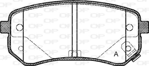 Open Parts BPA1135.02 - Гальмівні колодки, дискові гальма autozip.com.ua