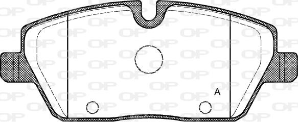 Open Parts BPA1131.00 - Гальмівні колодки, дискові гальма autozip.com.ua
