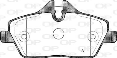 Open Parts BPA1131.30 - Гальмівні колодки, дискові гальма autozip.com.ua