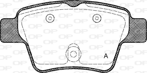 Open Parts BPA1138.00 - Гальмівні колодки, дискові гальма autozip.com.ua