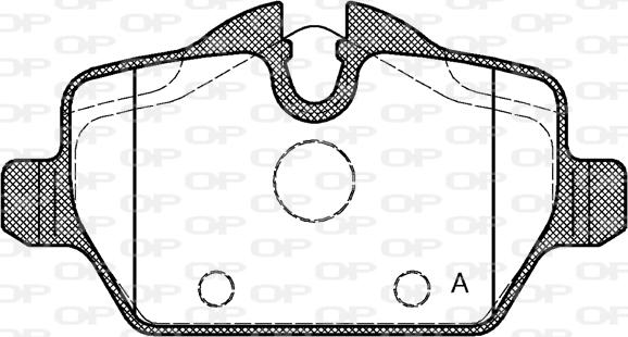 Open Parts BPA1132.00 - Гальмівні колодки, дискові гальма autozip.com.ua