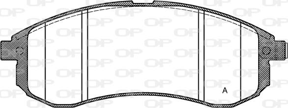 Open Parts BPA1129.01 - Гальмівні колодки, дискові гальма autozip.com.ua