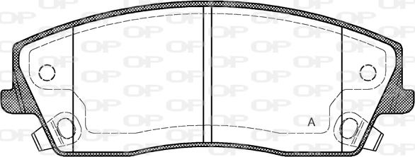 Open Parts BPA1126.08 - Гальмівні колодки, дискові гальма autozip.com.ua