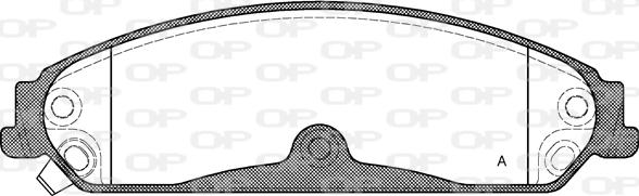 Open Parts BPA1128.04 - Гальмівні колодки, дискові гальма autozip.com.ua