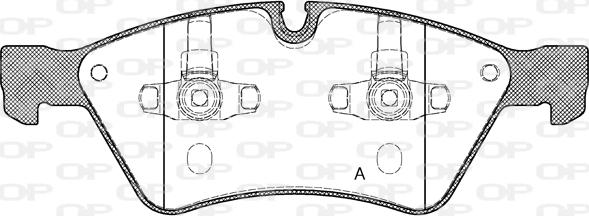 Open Parts BPA1179.00 - Гальмівні колодки, дискові гальма autozip.com.ua