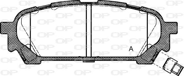 Open Parts BPA1176.01 - Гальмівні колодки, дискові гальма autozip.com.ua