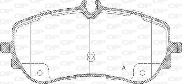 Open Parts BPA1848.00 - Гальмівні колодки, дискові гальма autozip.com.ua