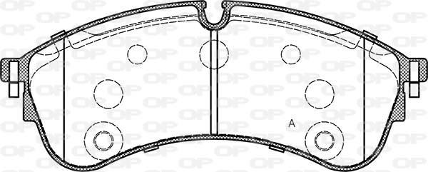 Open Parts BPA1847.00 - Гальмівні колодки, дискові гальма autozip.com.ua