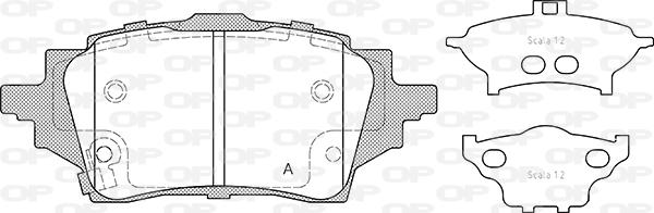 Open Parts BPA1859.02 - Гальмівні колодки, дискові гальма autozip.com.ua