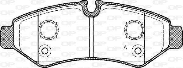 Open Parts BPA1867.00 - Гальмівні колодки, дискові гальма autozip.com.ua