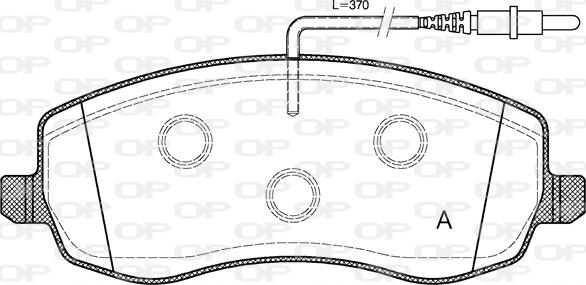 Open Parts BPA1393.02 - Гальмівні колодки, дискові гальма autozip.com.ua