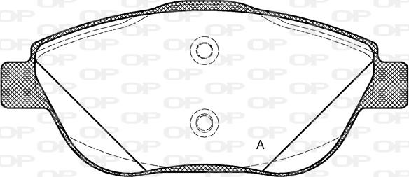 Open Parts BPA1392.10 - Гальмівні колодки, дискові гальма autozip.com.ua