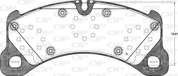 Open Parts BPA1345.50 - Гальмівні колодки, дискові гальма autozip.com.ua
