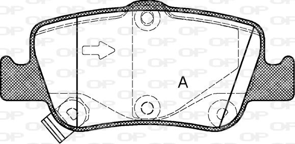 Open Parts BPA1356.02 - Гальмівні колодки, дискові гальма autozip.com.ua