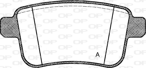 Open Parts BPA1352.00 - Гальмівні колодки, дискові гальма autozip.com.ua
