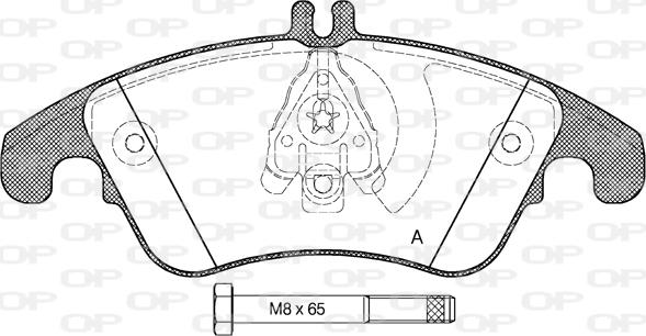 Open Parts BPA1304.00 - Гальмівні колодки, дискові гальма autozip.com.ua