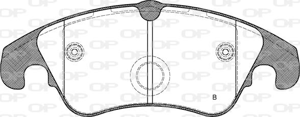 Open Parts BPA1304.31 - Гальмівні колодки, дискові гальма autozip.com.ua