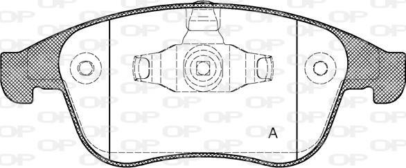 Open Parts BPA1389.00 - Гальмівні колодки, дискові гальма autozip.com.ua