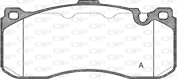 Open Parts BPA1380.00 - Гальмівні колодки, дискові гальма autozip.com.ua