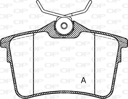 Open Parts BPA1382.00 - Гальмівні колодки, дискові гальма autozip.com.ua