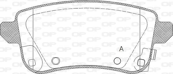 Open Parts BPA1387.02 - Гальмівні колодки, дискові гальма autozip.com.ua