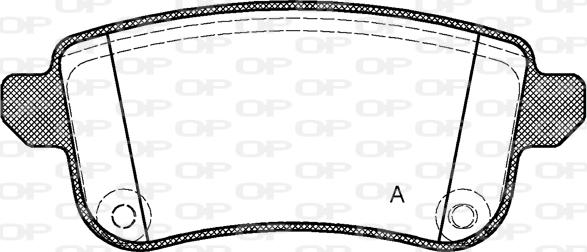 Open Parts BPA1387.10 - Гальмівні колодки, дискові гальма autozip.com.ua
