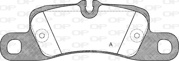 Open Parts BPA1379.00 - Гальмівні колодки, дискові гальма autozip.com.ua