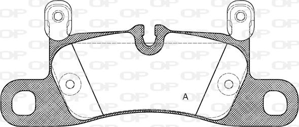 Open Parts BPA1379.20 - Гальмівні колодки, дискові гальма autozip.com.ua