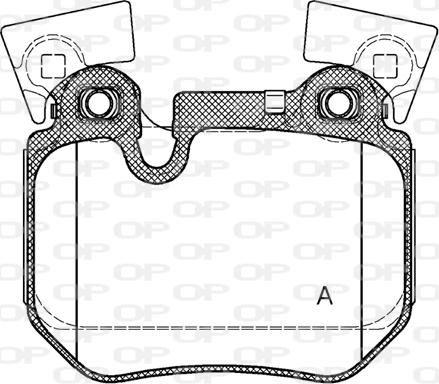 Open Parts BPA1373.00 - Гальмівні колодки, дискові гальма autozip.com.ua