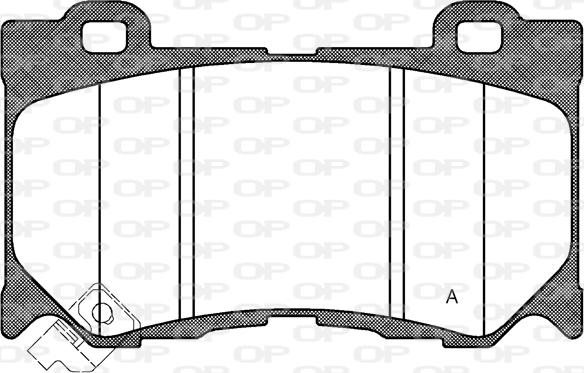 Open Parts BPA1372.01 - Гальмівні колодки, дискові гальма autozip.com.ua