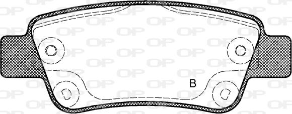 Open Parts BPA1290.02 - Гальмівні колодки, дискові гальма autozip.com.ua