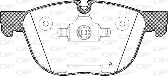 Open Parts BPA1297.00 - Гальмівні колодки, дискові гальма autozip.com.ua
