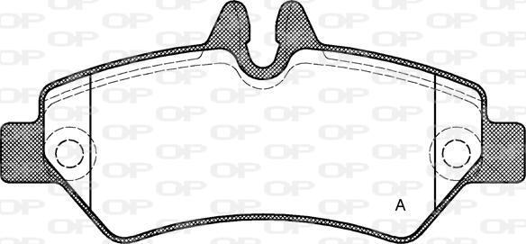 Open Parts BPA1246.00 - Гальмівні колодки, дискові гальма autozip.com.ua