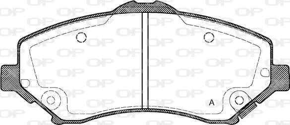 Open Parts BPA1259.02 - Гальмівні колодки, дискові гальма autozip.com.ua