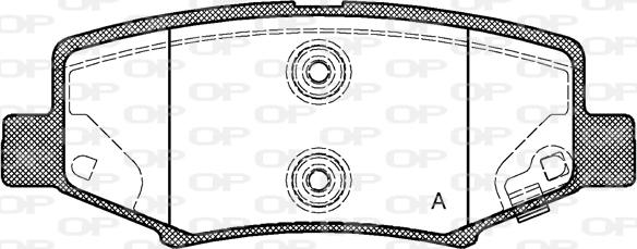 Open Parts BPA1264.02 - Гальмівні колодки, дискові гальма autozip.com.ua